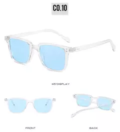 Retângulo Tony Stark Óculos De Sol Para Homens, Lente Azul, Óculos De Homem De Ferro, Brand Designer De Moda, Vintage - Wolf Magazine