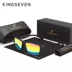Kingseven óculos de sol polarizados para homens e mulheres, moldura quadrada, melhor para dirigir, viagens ao ar livre, novo lc755 - Wolf Magazine