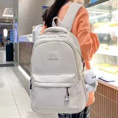 Mochila de faculdade impermeável de alta capacidade para meninas, bolsa de livro de viagem fofa, bolsa para laptop feminina, senhora, moda, nova - comprar online