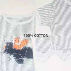 Macacão dos desenhos animados do bebê recém-nascido, macacão infantil, menina, menino, manga curta, peça única de roupa, verão, 2022