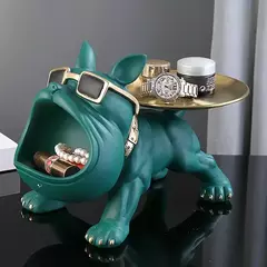 Caixa De Armazenamento De Estátua De Cachorro Estatueta De Bulldog, Ornamento De Animal, Artesanato De Resina, Escultura De Arte, Decoração De Casa, Cachorro na internet