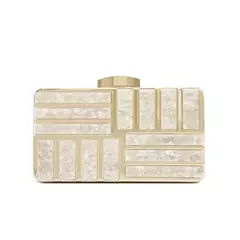 Bolsa de ombro acrílica com corrente transversal para mulheres, embreagem noturna, carteira de casamento alta qualidade, design de luxo, moda na internet