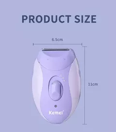 Kemei-Depiladora Elétrica Recarregável para Mulheres, 4in 1, Depilação Facial do Corpo, Aparador de Biquíni para Pernas, axilas - Wolf Magazine