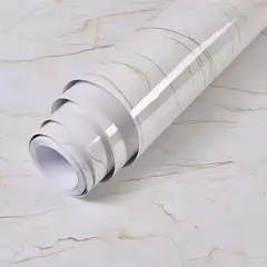 Self-Adhesive Marble Vinyl Wallpaper, PVC, impermeável adesivos de parede, Papel de contato, DIY, banheiro, cozinha, armário, bancadas - loja online