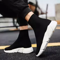 MWY Confortável High Top Sneakers, Meias masculinas tênis de corrida, Kids Wal