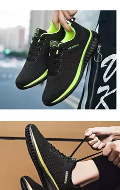 Tênis casuais masculinos tênis de corrida masculino rendas-up leve confortável respirável tamanho grande 46 sapatos de caminhada atléticos para homem