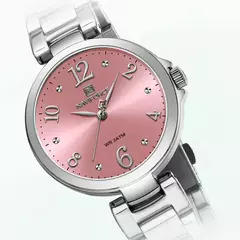Imagem do Naviforce relógio de pulso feminino, pulseira de aço inoxidável, impermeável, quartzo, romântico, marca superior, 2023