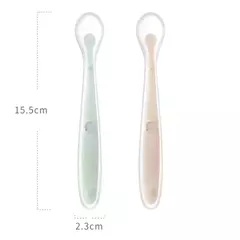 Colher de treinamento de alimentação de plástico macio do bebê, utensílios recém-nascidos, infantil complementar alimentação colher - comprar online