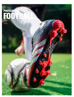 Imagem do Sapatos de futebol Artificial Grass Tf para homens e mulheres, Long Spikes, Sapatos de treinamento para adolescentes, estudantes, calçado de futebol