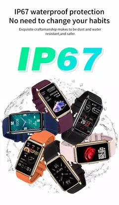 LIGE Smart Watch Mulheres Full Touch Screen Chamada Bluetooth IP67 À Prova D' Água Esportes Fitness Tracker Smartwatch Mulheres