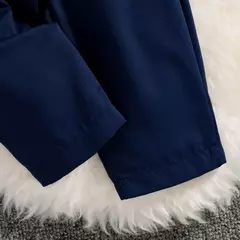 PatPat-Roupas de festa para bebês, gravata borboleta para cavalheiros, camisa de manga comprida, colete sólido com calças suspensoras, 3 peças - loja online
