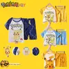 Conjunto de pijamas infantis de manga curta, roupas infantis, roupas infantis, roupas infantis, roupas infantis, verão