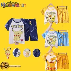 Conjunto de pijamas infantis de manga curta, roupas infantis, roupas infantis, roupas infantis, roupas infantis, verão