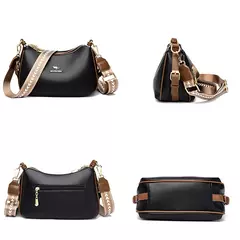 Bolsa de Ombro de Couro Genuíno para Mulheres, Bolsas Crossbody Femininas, Bolsa Feminina, Carteira, Marca de Luxo, Tendência da Moda, Designer, Sac A Main na internet