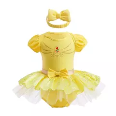 Baby Romper TUTU Vestido Com Headband Infantil Baby Princess Girl Roupas Tamanho 3-18M Cute Design Baby Dress Party Trajes - Wolf Magazine