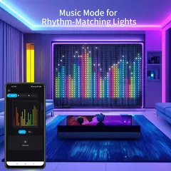 Inteligente Curtain String Lights com Bluetooth App Control, Fada de Natal Luz, guirlanda, Picture Display, Party Decor, DIY, WS2812B, 400 LEDs na internet