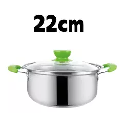 Panelas multiúso de aço inoxidável, Panelas de cozinha anti-magnéticas, Panela de fundo duplo, Panelas de indução antiaderente, 5pcs por conjunto - comprar online