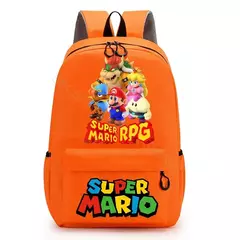 Mochilas Super Mario Bros para homens e mulheres, Saco Princesa Peach Luigi, Impressão Gráfica de Personagem de Cartoon, Mochila Kawaii, Mochilas escolares na internet