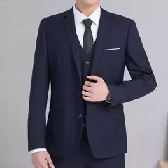 Casaco de terno formal masculino, um botão, preto, azul, vermelho, slim fit, blazer de moda, jaqueta casual, roupas masculinas - Wolf Magazine