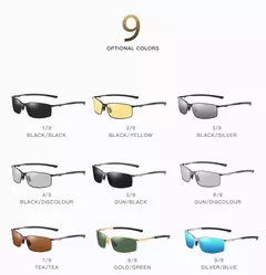Óculos polarizados masculinos, óculos de visão noturna, óculos para dirigir, kask cicloviário, tons de bicicleta, cor - loja online