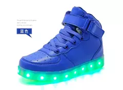 Imagem do USB LED Shoes com controle remoto para crianças e adultos, tênis luminosos com luzes, tênis para crianças, meninos e meninas, tamanho 25-42