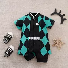 Traje recém-nascido do bebê anime macacão menino kakashi akatsuki chopper zoro vegeta cosplay roupas infantis macacão 0-18 meses