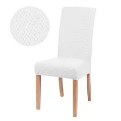 Imagem do Elastic sala de jantar cadeira cobrir, Slipcover Jacquard grosso, estiramento, cozinha, hotel, banquete de casamento