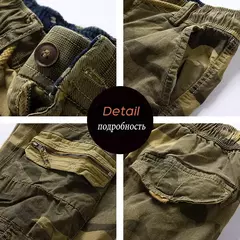 Imagem do Camuflagem de algodão masculino Bermuda Beach Jogger Shorts masculino para carga, Breeche casual, verão, Dropshipping quente, novo