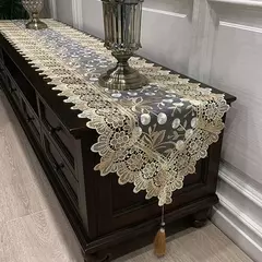 Toalha De Mesa De Renda De Flor Antiderrapante, Tampa De Mesa, Retângulo, Cozinha, Jantar, Café, Festa, Mesa, Decoração Do Armário - Wolf Magazine