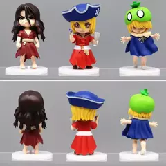 6 pçs/set anime q versão dr.stone figuras modelo 10cm ishigami senkuu âmbar postura de pé boneca ornamentos brinquedos presentes para crianças - Wolf Magazine