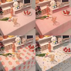 Coreano Xadrez Toalha De Mesa, Tecido Jacquard, Toalha De Mesa, Mat Background, Decoração De Casa, Mesa Moderna Nórdica, Sala De estar, Ins na internet