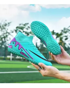 Botas de campo de futebol profissional para homens, grampos antiderrapantes, sapatos de treinamento de grama interna para crianças, sociedade original - comprar online