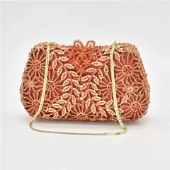 Mais recente design das senhoras bolsas de diamante crânio embreagem sacos noite feminina ladie casual corrente crossbody saco ombro sacos para festa - Wolf Magazine