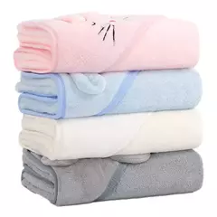 Toalha de banho com capuz animal para bebês, cobertor macio, envoltório Swaddle para dormir quente para meninos e meninas, roupão infantil - Wolf Magazine