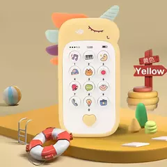Imagem do Baby's Music Sound Phone Toy, telefone, brinquedos para dormir, simulação mordedor, educação infantil precoce, presentes para crianças