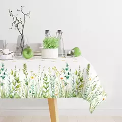 Imagem do Spring Wild Grass Tablecloth, Table Cover for Home Decor, Verão, Primavera, Verde, Feriado, Casamento, Birthday Party, Kids, Baby Shower