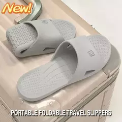 Chinelos dobráveis para homens e mulheres, slides portáteis, antiderrapantes, viagem para o hotel, banho em casa, uso de convidados, sapatos baixos, novo, verão na internet