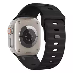 Pulseira esportiva de silicone para apple watch ultra 2 band 49mm pulseira correa de aço inoxidável iwatch série 9 8 7 se 10 45mm 44mm 46mm