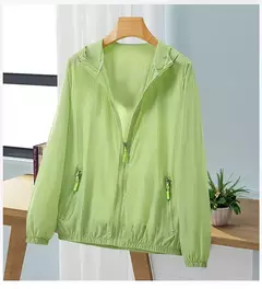 Imagem do Mulheres Jaqueta Impermeável Jaquetas Blusão Feminino Com Capuz Verão Sunproof Windproof Casacos Mulheres Caminhadas Ao Ar Livre Fino Casaco A231