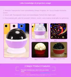 LED Rotating Night Light Projector, Céu Estrelado, Star Master, Crianças, Crianças, Sono, Romântico, USB, Lâmpada, Presentes para Criança - loja online