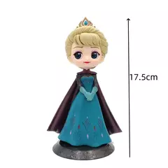 Quente 20 + estilo princesa q posket princesa neve elsa & anna palhaço pvc anime bonecas figuras modelo colecionável brinquedos do miúdo presente na internet