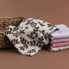 Baby's Soft Absorbent Gaze Algodão Toalhas, Face Wipe, Lenço, Banhando Toalhinha de alimentação, 5Pcs - loja online