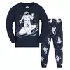 Pijama dinossauro definido para meninos, Pjs longos, Little Kids Sleepwear