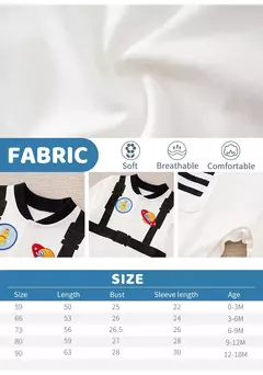 Bodysuit de astronauta meninos e meninas, manga longa, confortável, algodão, vestir-se, role playing, bonito, bebê, primavera e outono - comprar online