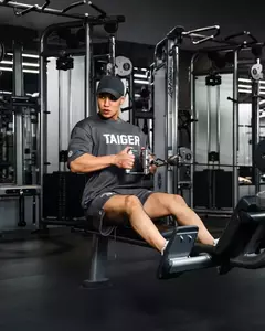 Camiseta solta de fitness masculina, corrida, extragrande, academia, musculação, malha casual, manga curta, esportes de rua, novo, verão - Wolf Magazine