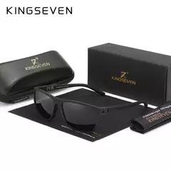 Kingseven óculos de sol polarizados para homens e mulheres, moldura quadrada, melhor para dirigir, viagens ao ar livre, novo lc755 - comprar online