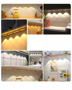 PZSUNLY-USB Gabinete recarregável LED Light, Sensor de movimento, Iluminação para cozinha, Guarda-roupa, 20cm, 30cm, 40cm, 50cm, 60cm - loja online