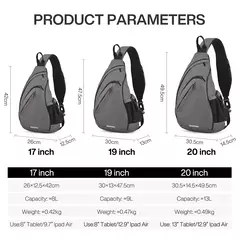 Mixi-Mochila de Ombro para Homens e Mulheres, Bolsa Crossbody Sling USB, Meninos Ciclismo, Esportes, Viagem, Moda Versátil, Bolsa de Estudante