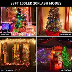 Imagem do Smart RGB LED String Lights, Bluetooth, Fairy Lights, Festão, Árvore de Natal, Casamento, Decoração do jardim ao ar livre, Ano Novo L, 5 m, 10 m, 20m