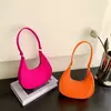 Retro Pure Felt Handbag para mulheres, bolsa de axilas, bolsa de ombro, cor sólida, bolinhos, design simples, moda lazer